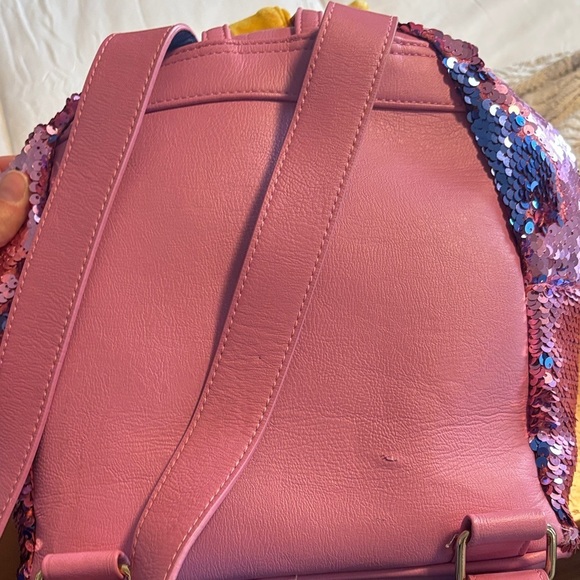 Disney Loungelfy Make it Blue Blue, Pinn Sequin Backpack with Simba Plush main image 7